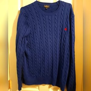 Supima Cotton Cable Crewneck Sweater